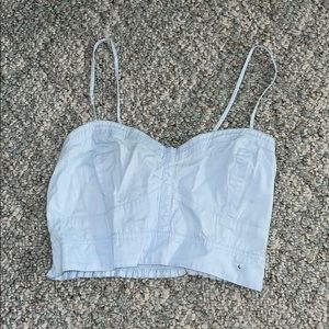 Baby blue crop top